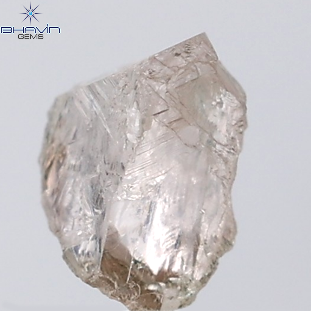 1.31 CT Rough Shape Natural Diamond Brown Color VS Clarity (7.87 MM)