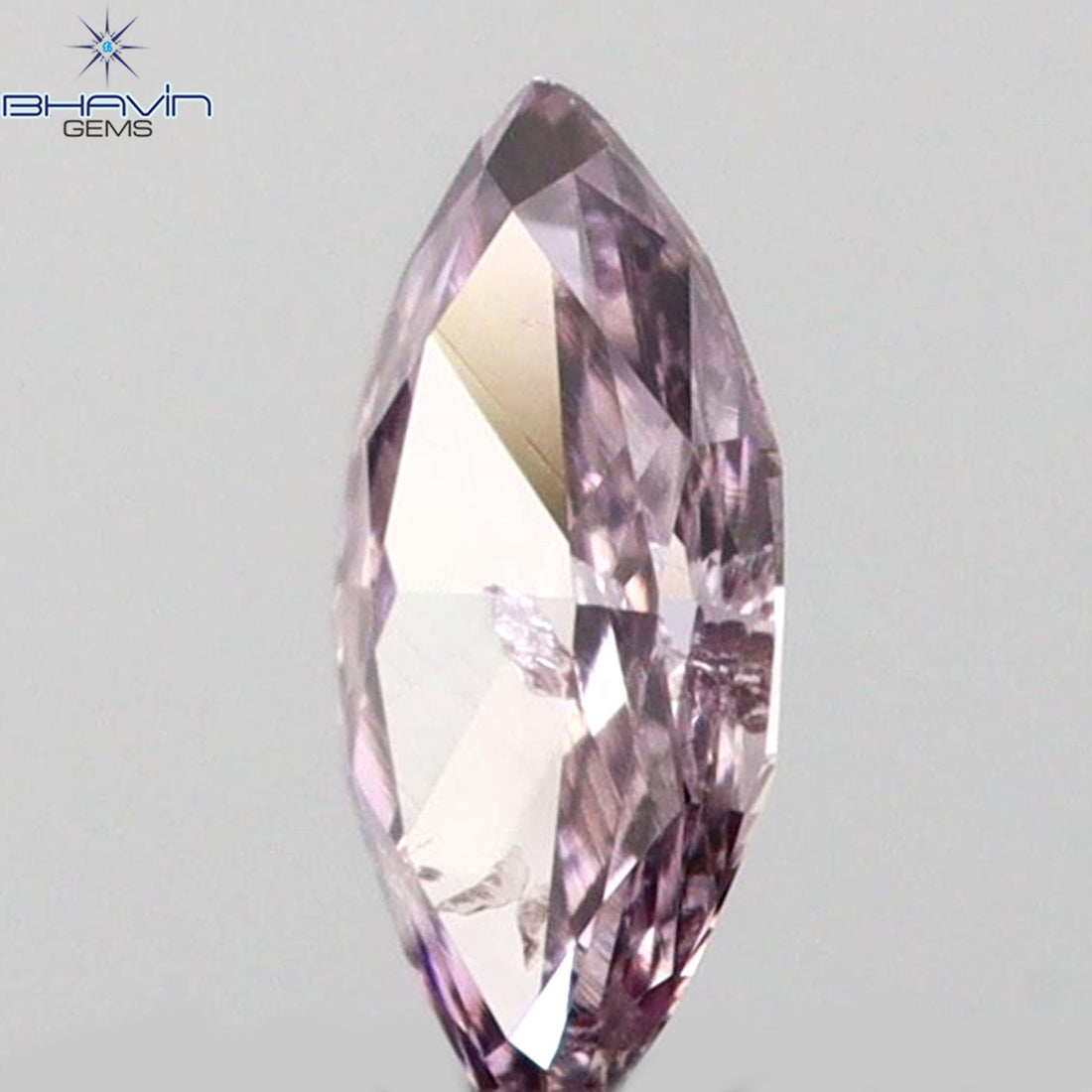 0.05 CT マーキスシェイプ 天然ルースダイヤモンド ピンクカラー SI2 クラリティ (3.90 MM)