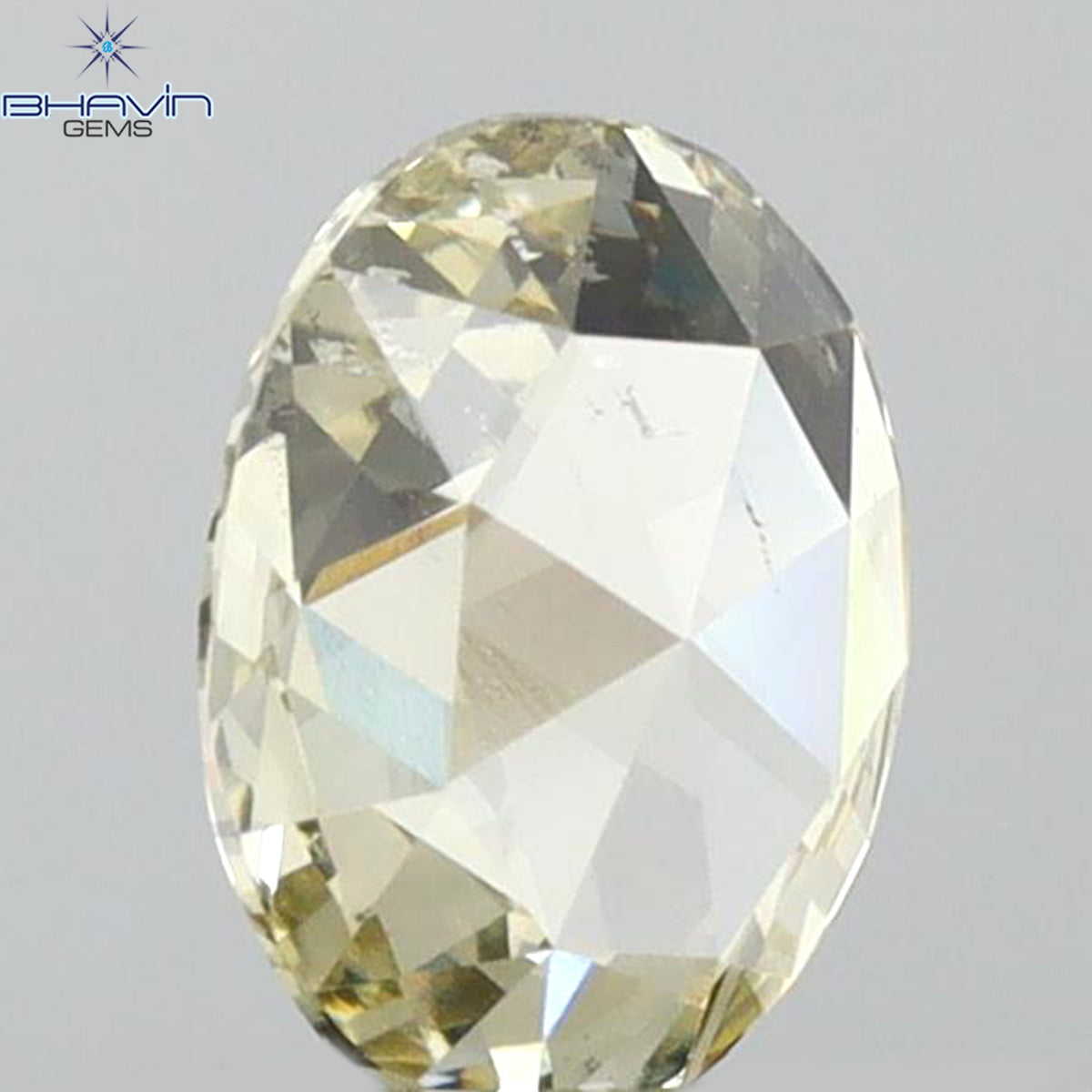 0.55 CT Natural Oval Diamond Yellow Color Clarity SI1 (6.50 MM)