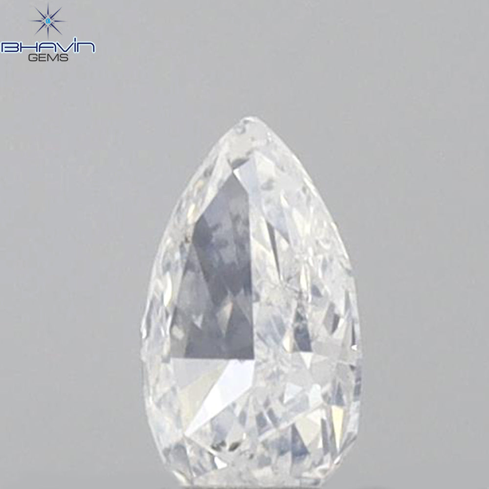 0.15 CT ペアシェイプ 天然ダイヤモンド ホワイトカラー SI1 クラリティ (4.10 MM)