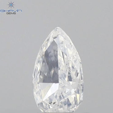 0.15 CT Pear Shape Natural Diamond White Color SI1 Clarity (4.10 MM)