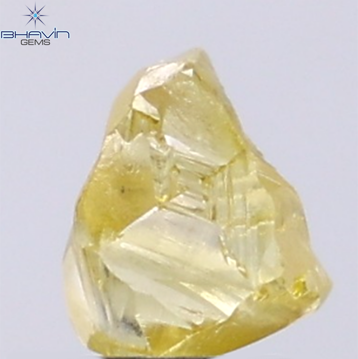 1.12 CT Natural Rough Diamond Enhanced Yellow Color Clarity VS (6.61 MM)