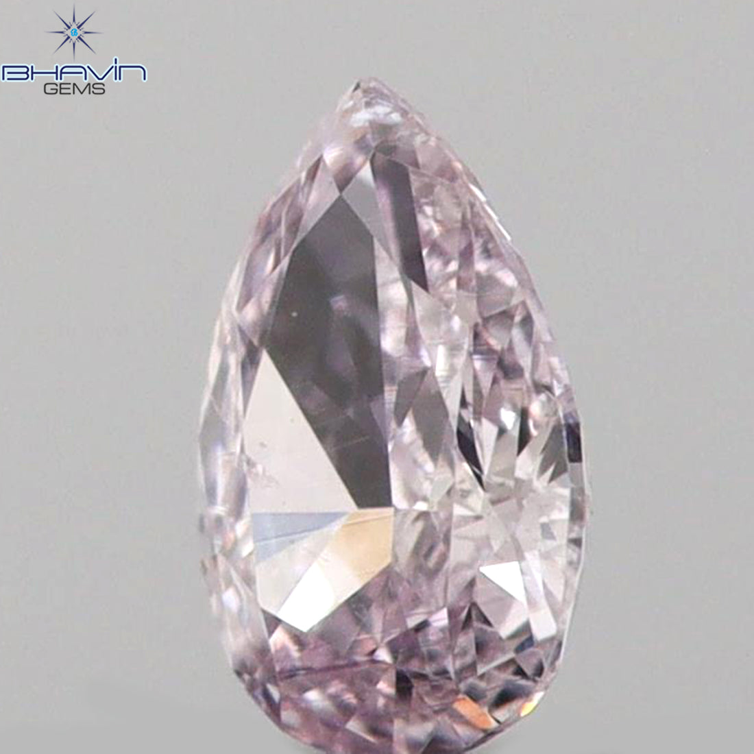 0.07 CT ペアシェイプ 天然ダイヤモンド ピンクカラー SI1 クラリティ (3.50 MM)