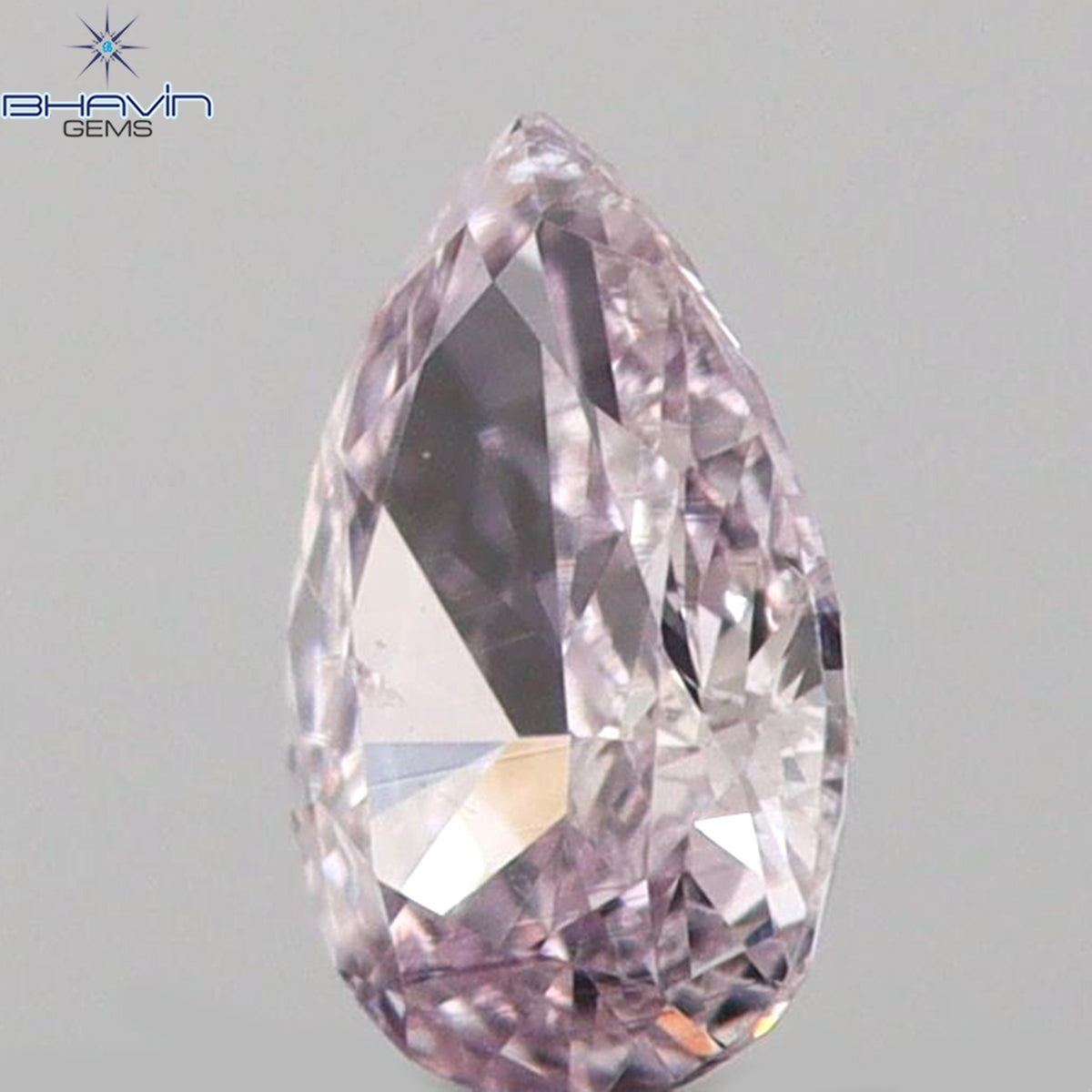 0.07 CT ペアシェイプ 天然ダイヤモンド ピンクカラー SI1 クラリティ (3.50 MM)