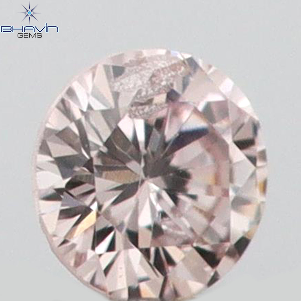0.03 CT ラウンドシェイプ 天然ダイヤモンド ピンク（アーガイル）カラー SI2 クラリティ（1.97 MM）