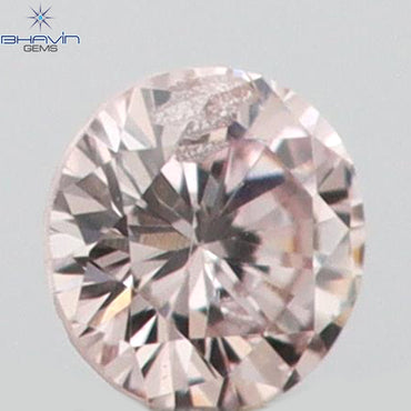 0.03 CT Round Shape Natural Diamond Pink (Argyle) Color SI2 Clarity (1.97 MM)