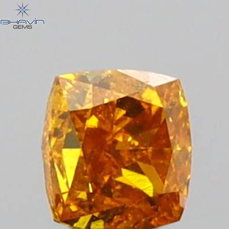 0.20 CT クッション シェイプ ナチュラル ルース ダイヤモンド グリーン カラー VS1 クラリティ (3.38 MM)