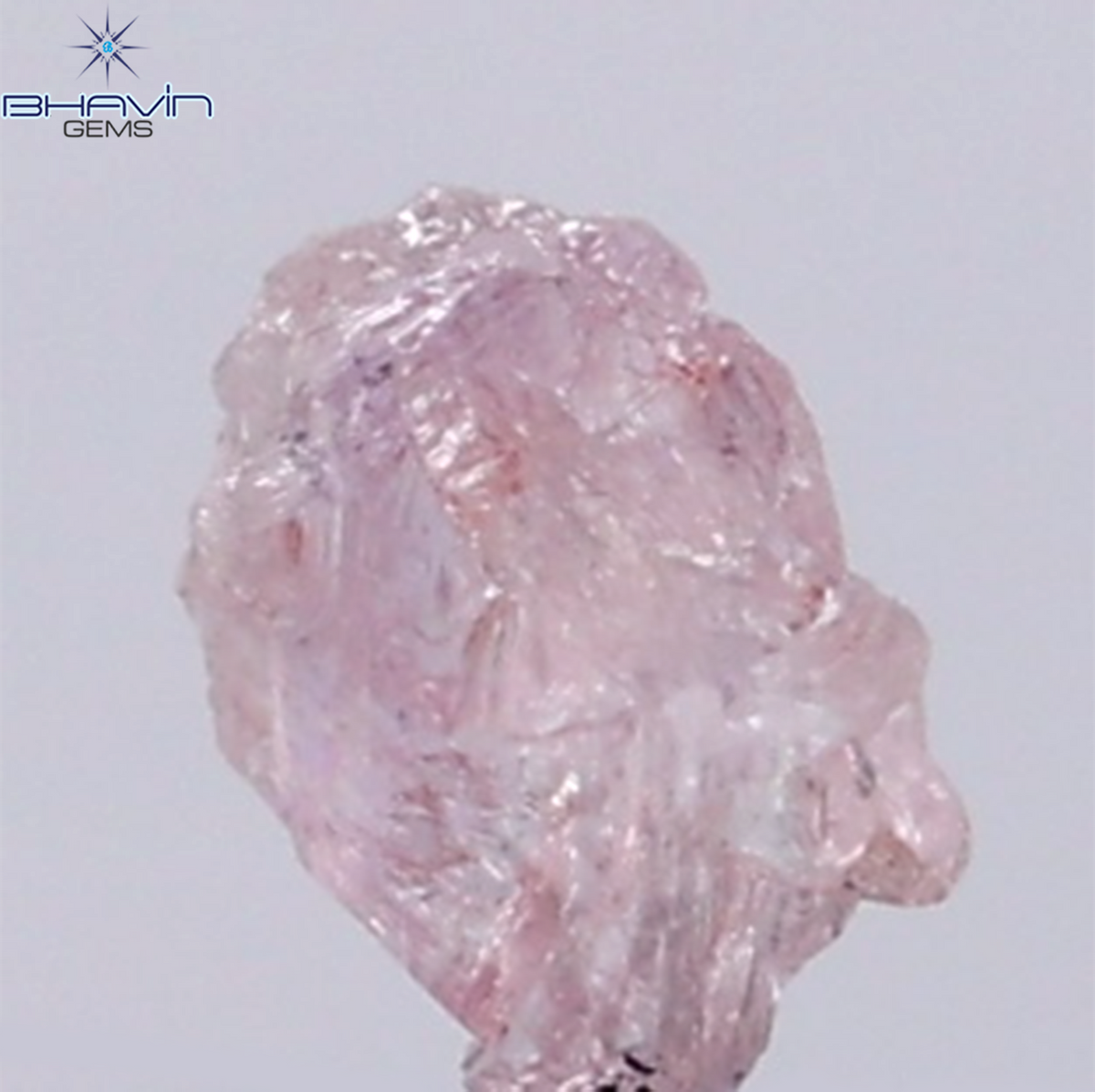 0.31 CT Natural Rough Diamond Pink Color Clarity SI (4.84 MM)