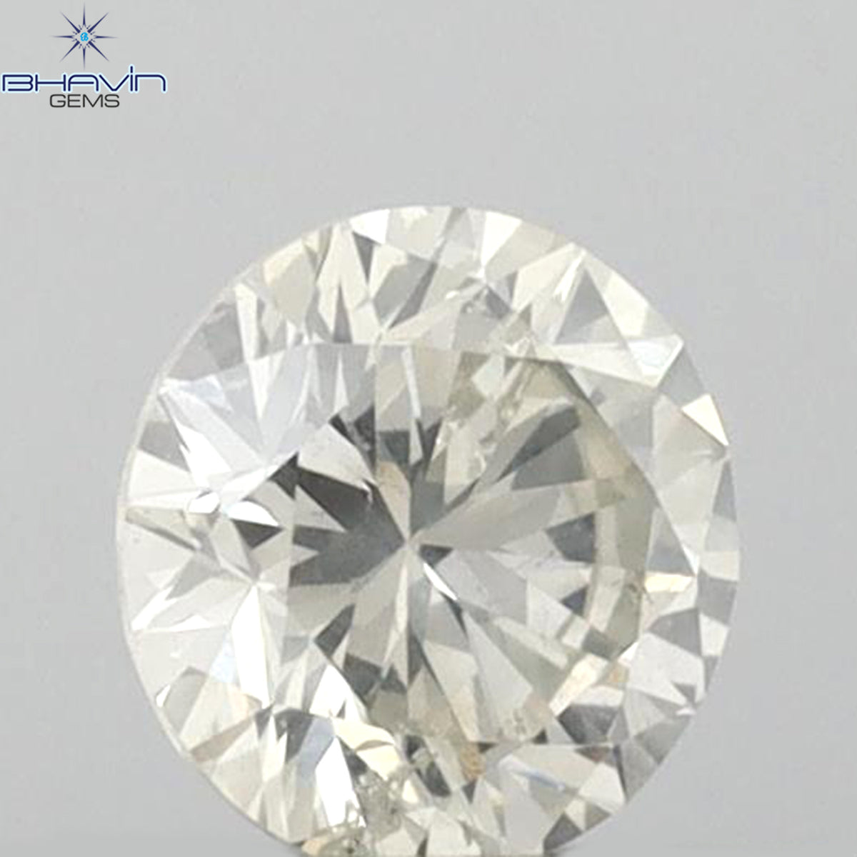 0.40 CT ラウンドシェイプ 天然ルースダイヤモンド ホワイトカラー SI2 クラリティ (4.68 MM)