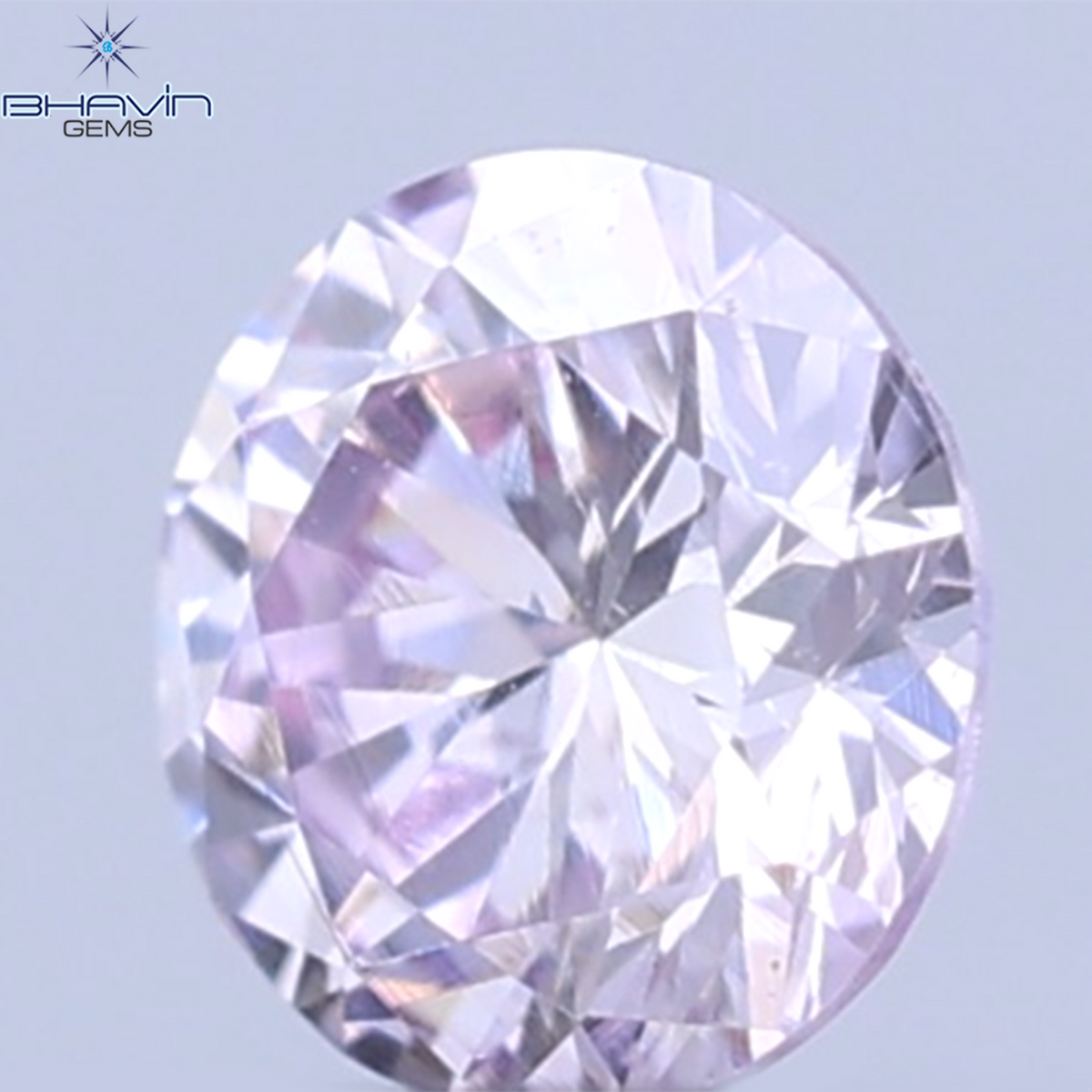 0.26 CT ラウンドシェイプ 天然ダイヤモンド ピンクカラー VS1 クラリティ (4.10 MM)