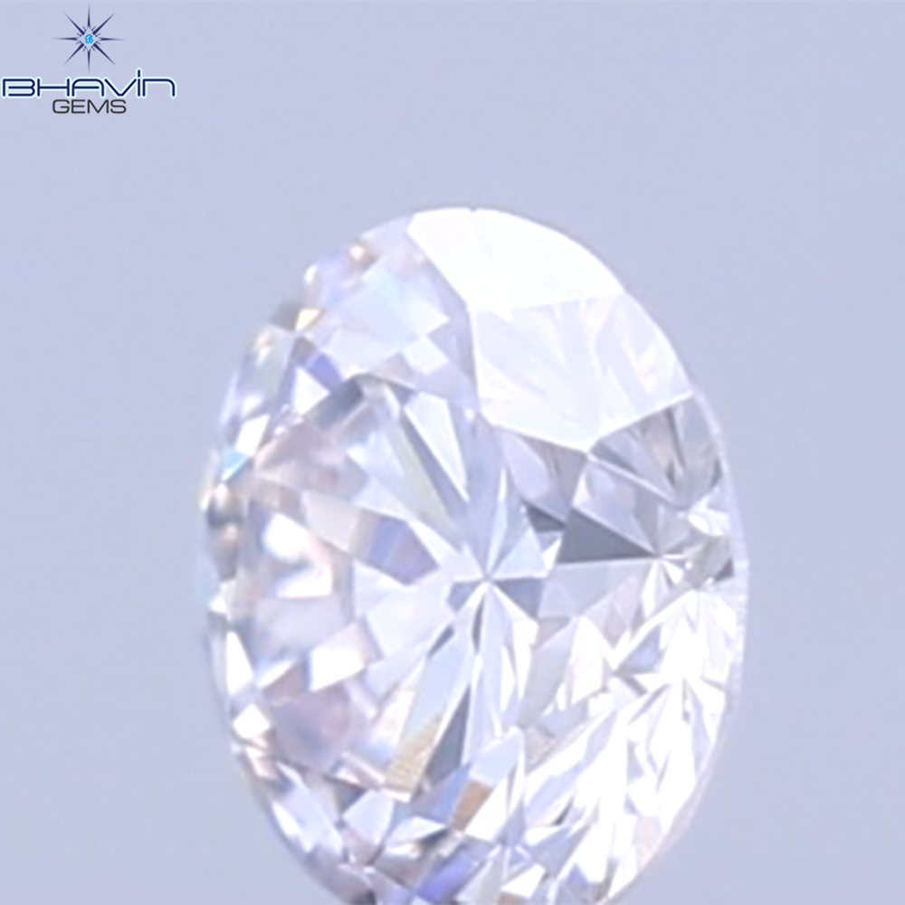 0.05 CT Natural Round Diamond Pink Color Clarity VS2 (2.3 MM)