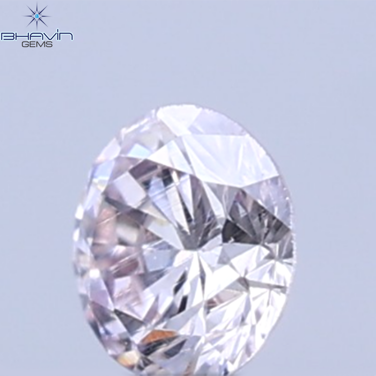 0.26 CT ラウンドシェイプ 天然ダイヤモンド ピンクカラー VS1 クラリティ (4.10 MM)