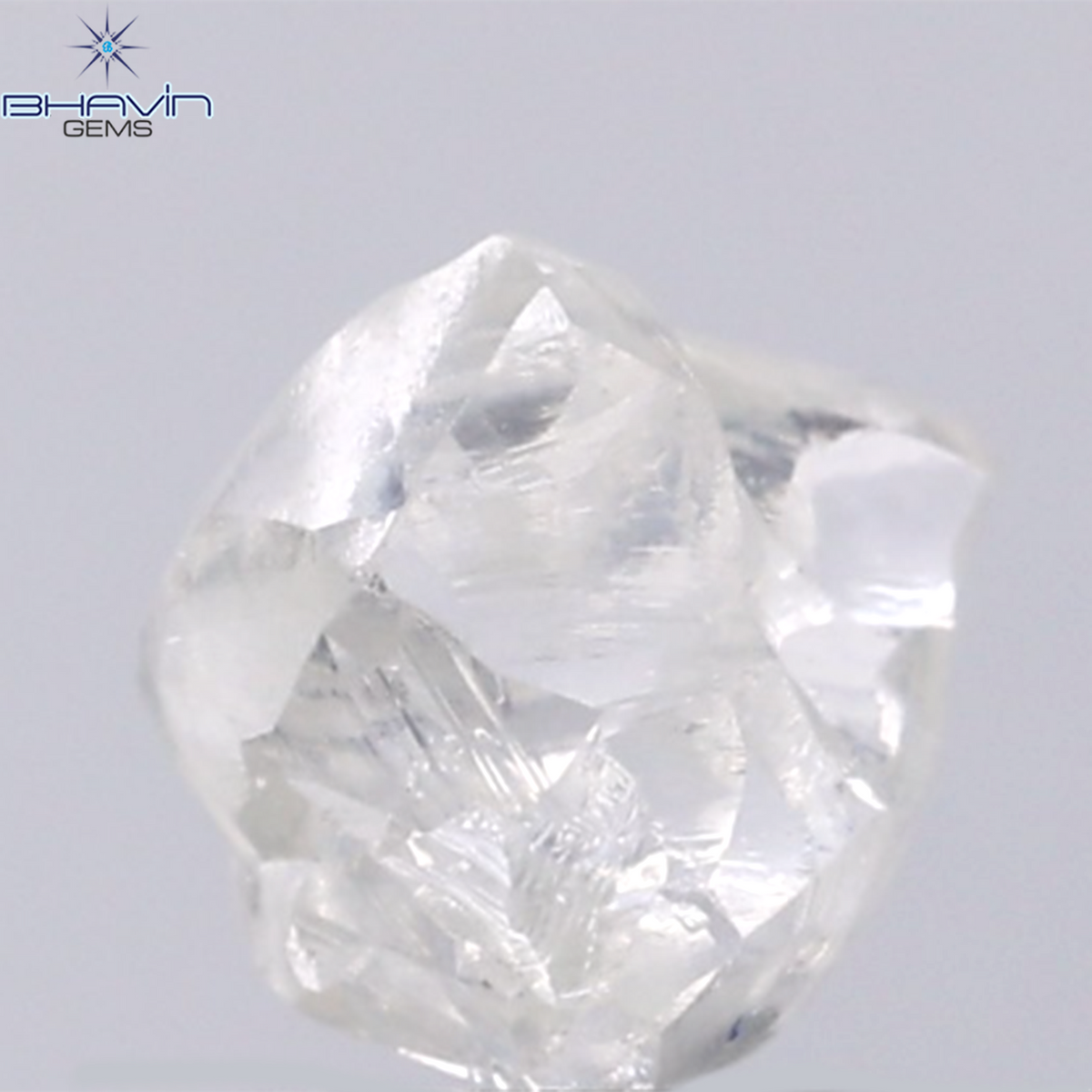 1.38 CT Natural Rough Diamond White Color Clarity VS (6.95 MM)