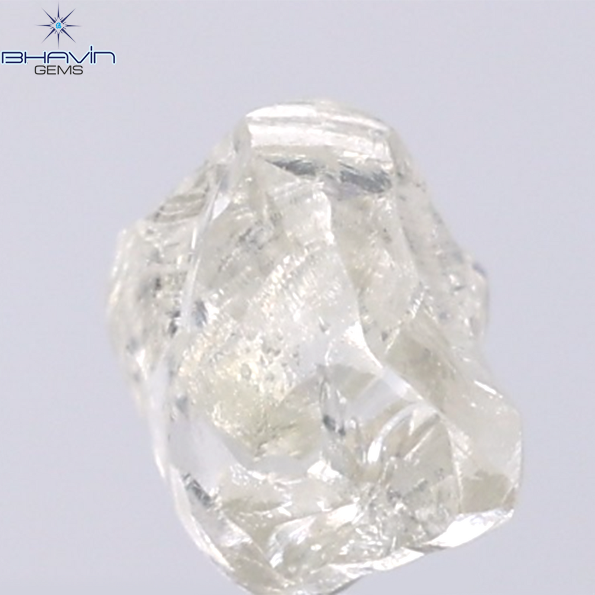 1.55 CT Natural Rough Diamond White Color Clarity VS (7.41 MM)