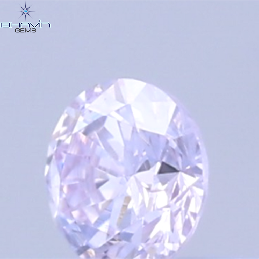 0.03 CT Natural Round Diamond Pink Color Clarity VS2 (1.9 MM)