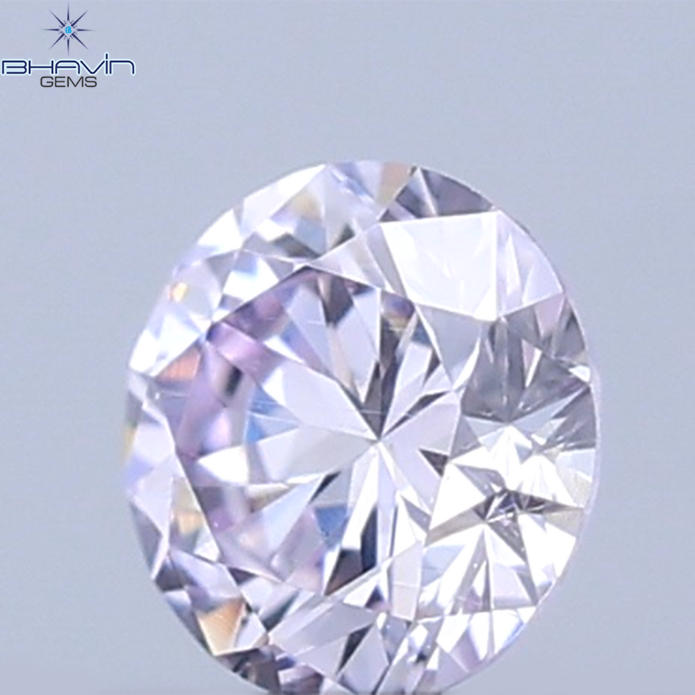 0.07 CT Natural Round Diamond Pink Color Clarity VS2 (2.6 MM)