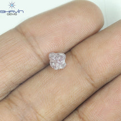 0.54 CT Rough Shape Natural Diamond Pink Color (5.64 MM)