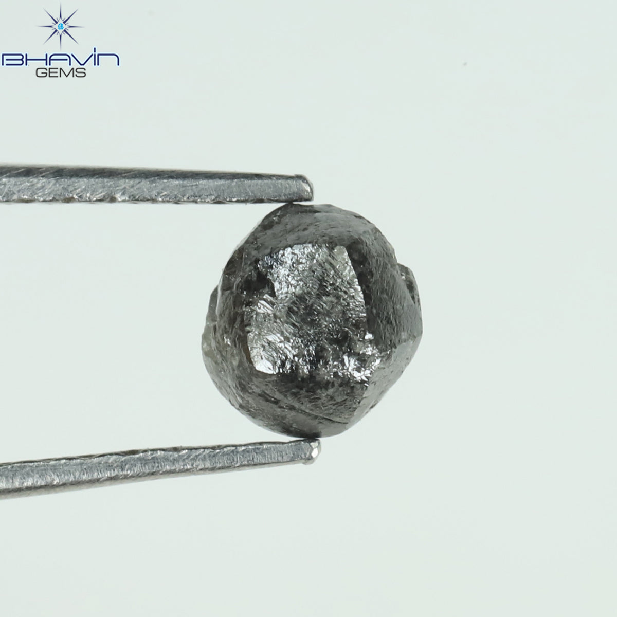 0.79 CT ラフシェイプ ナチュラル ダイヤモンド グレー カラー I3 クラリティ (6.28 MM)