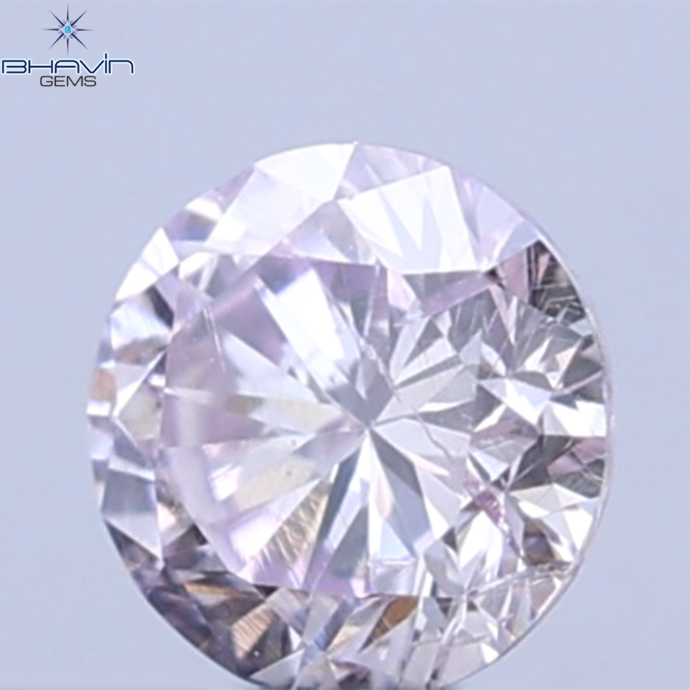 0.07 CT Natural Round Diamond Pink Color Clarity SI2 (2.6 MM)