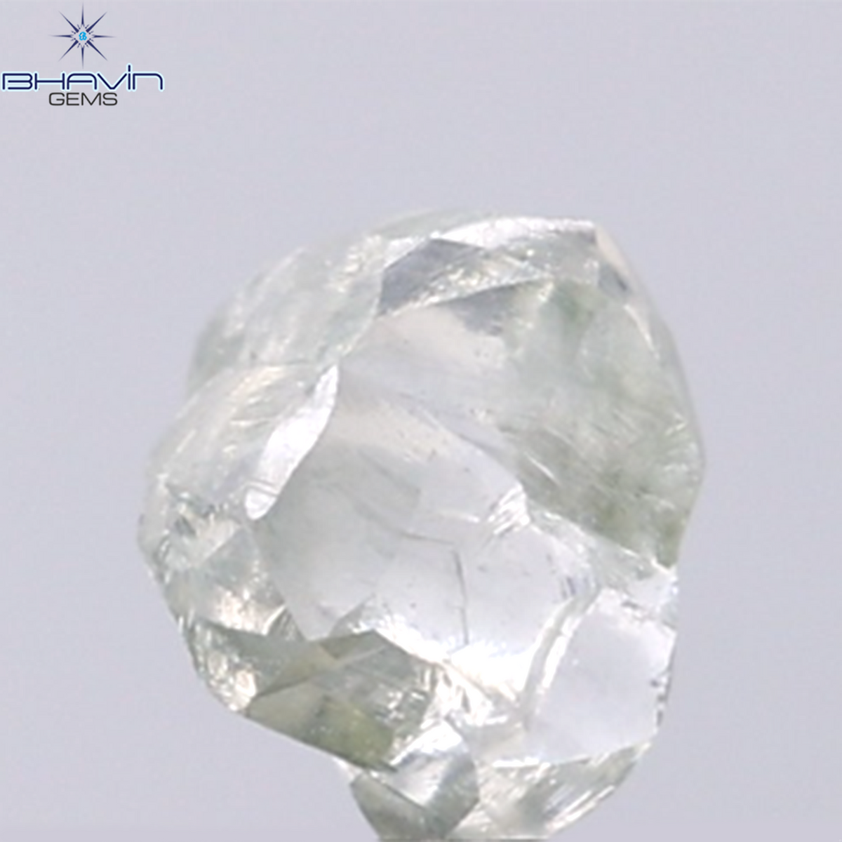 1.29 CT Natural Rough Diamond Green Color Clarity VS (6.33 MM)
