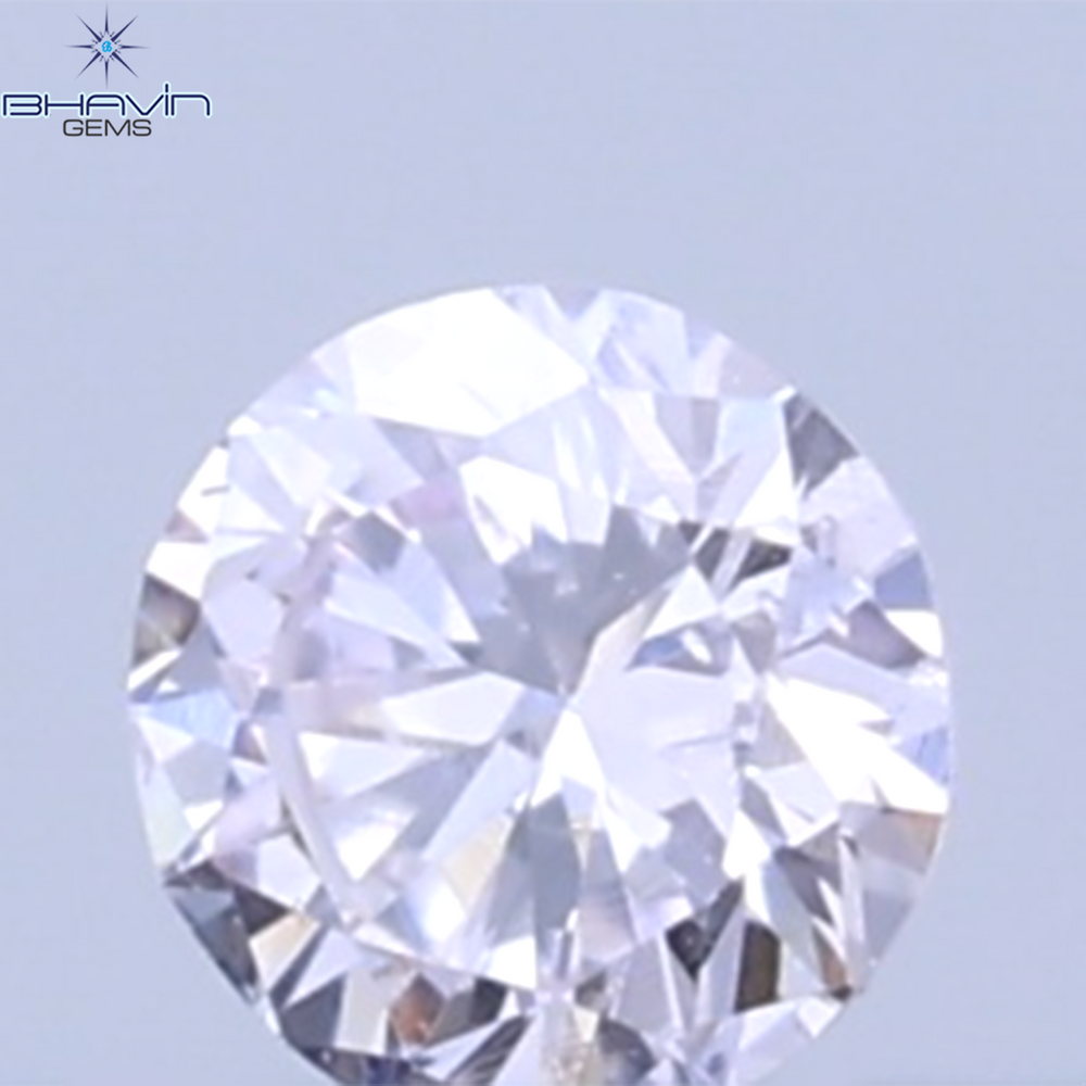 0.03 CT Natural Round Diamond Pink Color Clarity SI1 (1.90 MM)