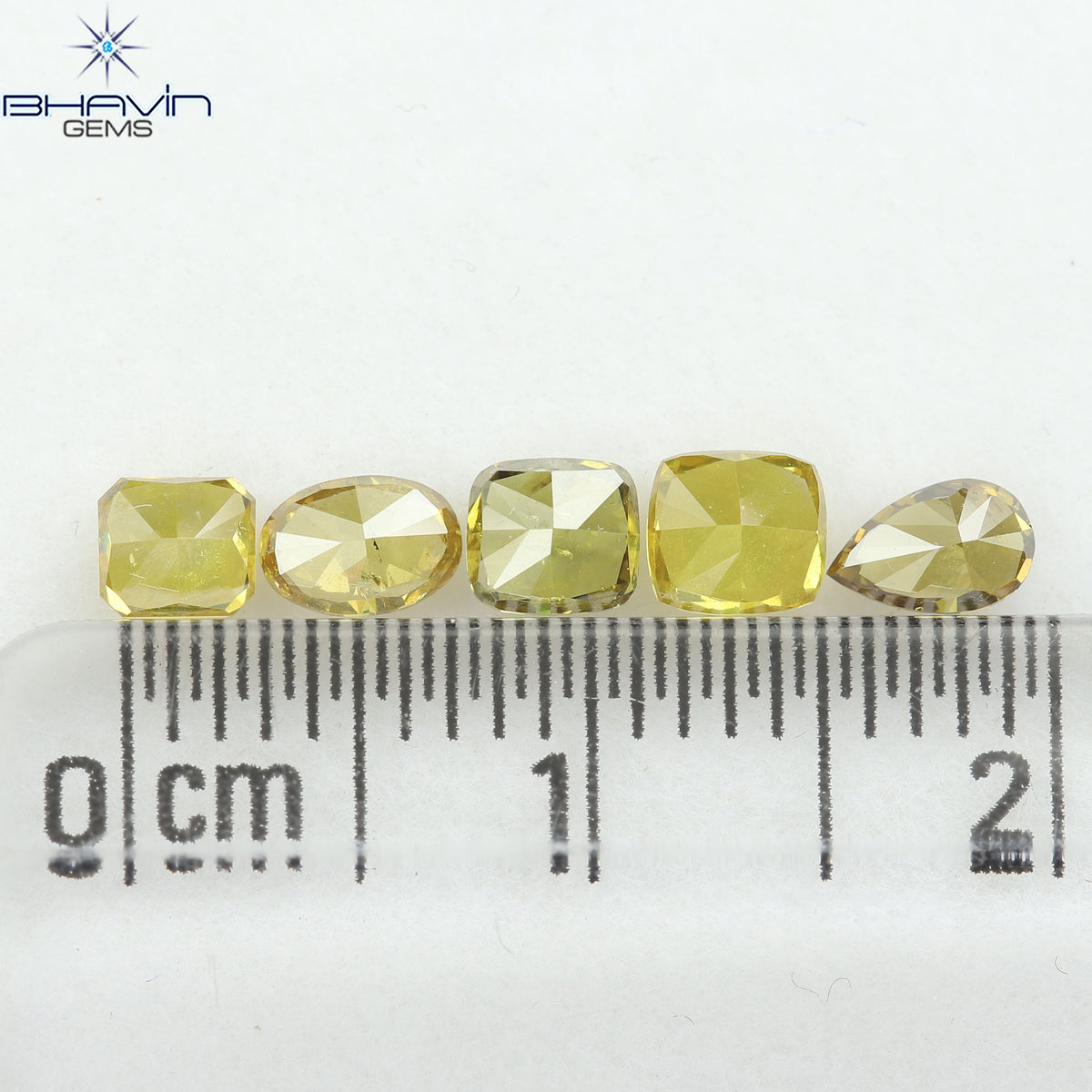 1.17 CT/5 Pcs Natural Mix Diamond Mix Fancy Color Clarity SI (4.55 MM)