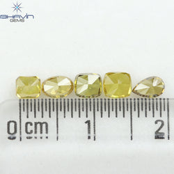 1.17 CT/5 Pcs Natural Mix Diamond Mix Fancy Color Clarity SI (4.55 MM)