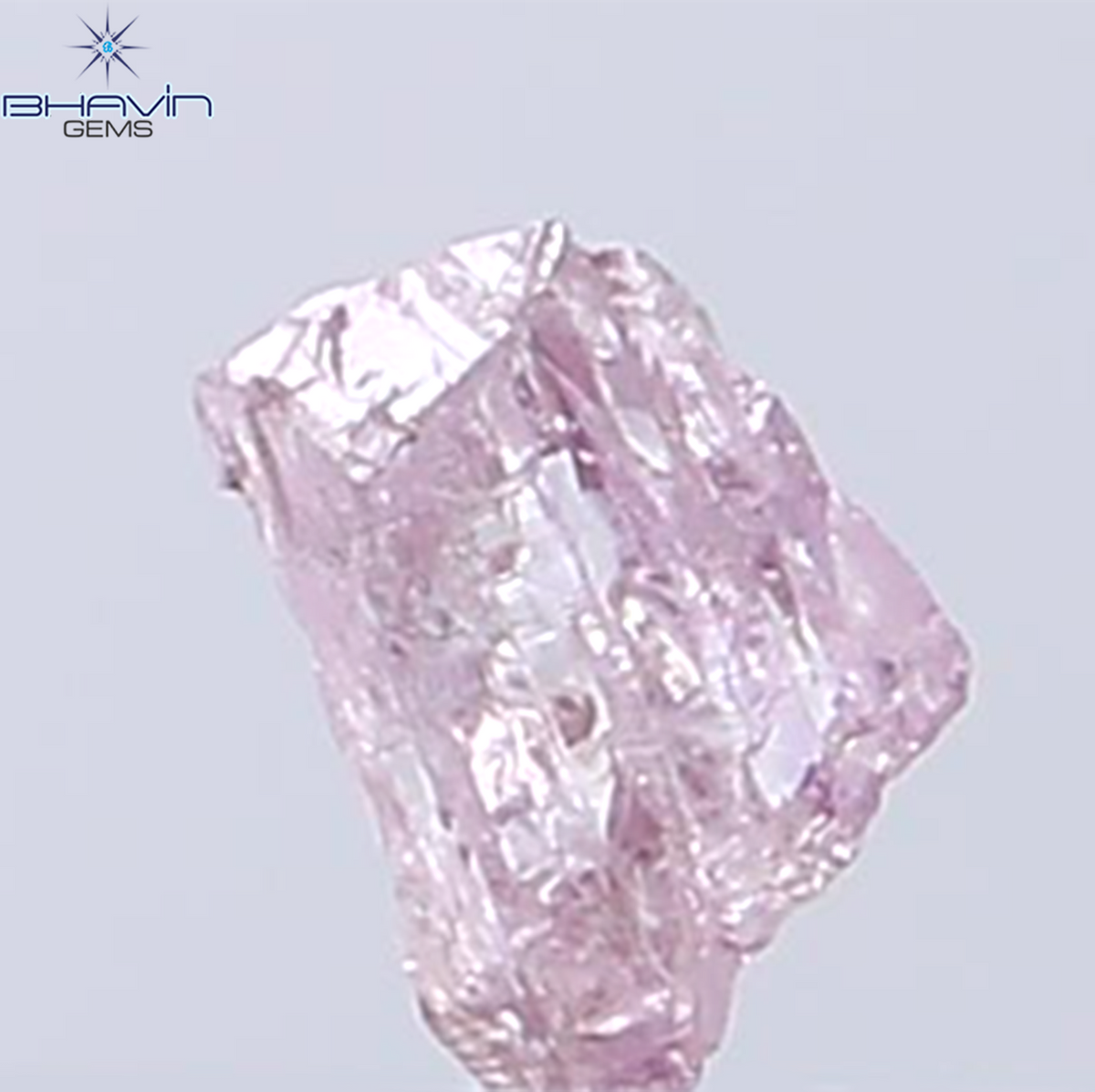 0.29 CT Natural Rough Diamond Pink Color Clarity VS (5.10 MM)