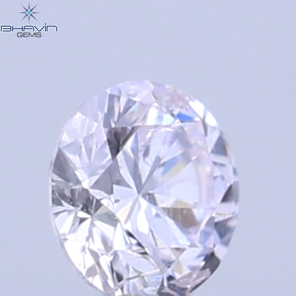 0.04 CT Natural Round Diamond Pink Color Clarity SI (2.0 MM)