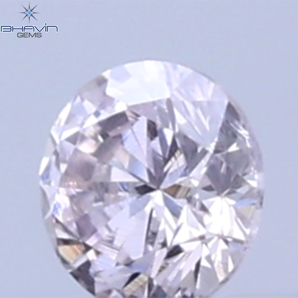 0.02 CT Natural Round Diamond Pink Color Clarity SI (1.60 MM)