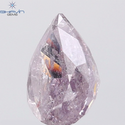 GIA Certified 2.35 CT Pear Diamond Natural Brownish Purplish Pink Color (10.14 MM)