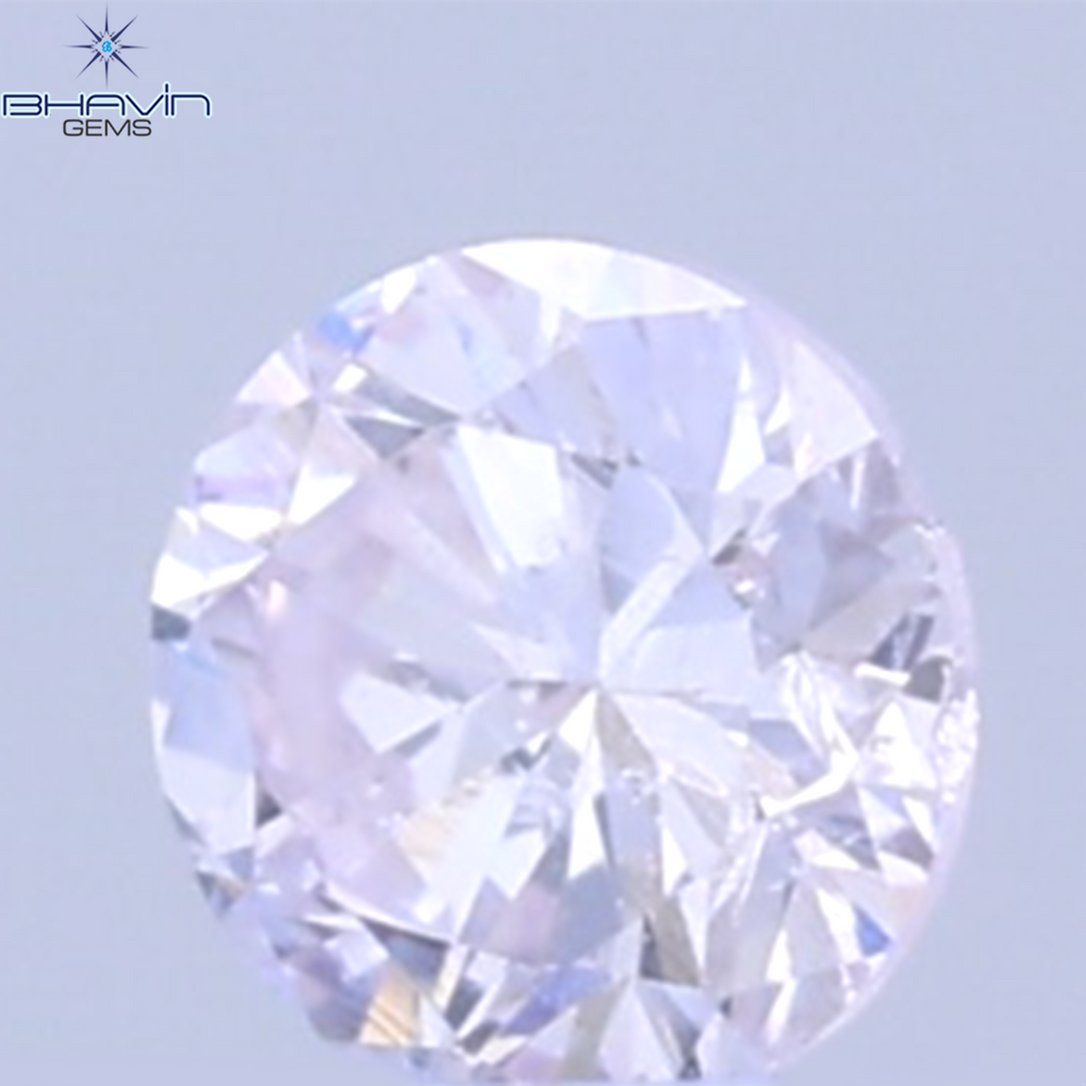 0.03 CT Natural Round Diamond Pink Color Clarity SI (1.9 MM)