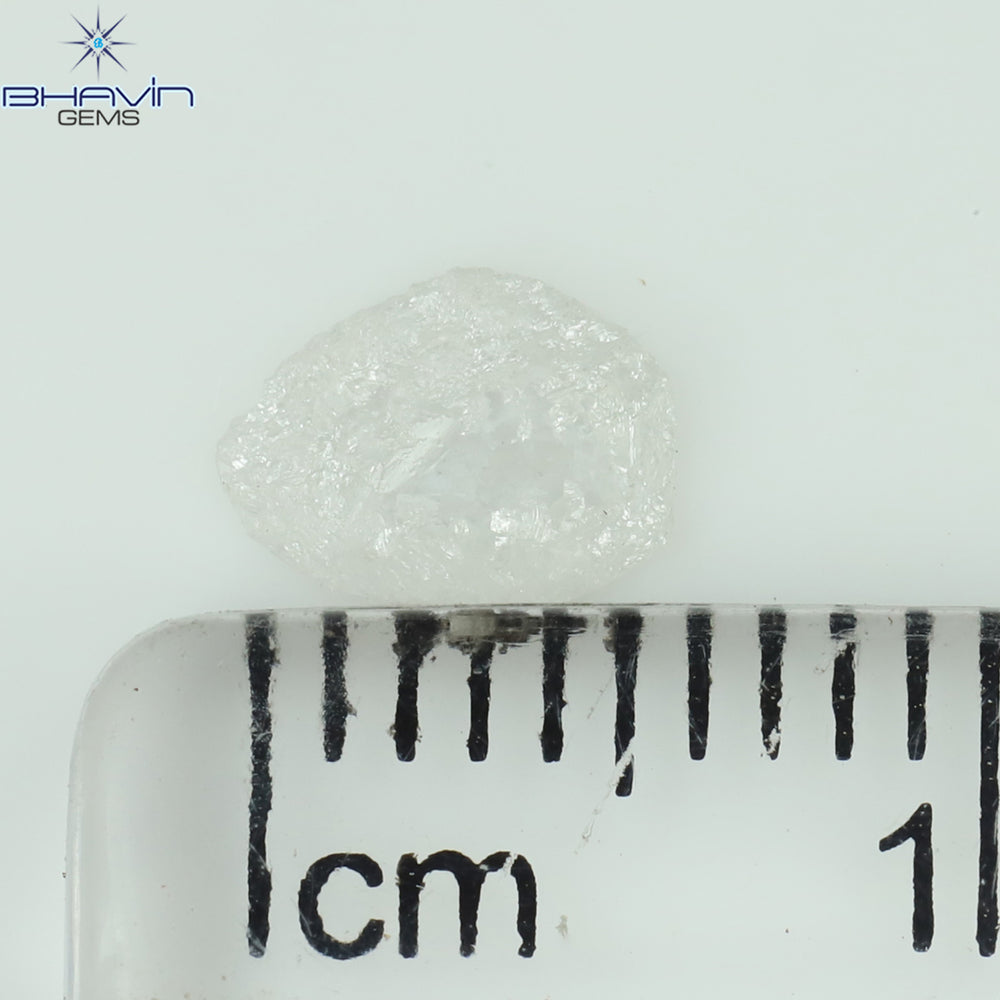 0.28 CT Rough Shape Natural Diamond White Color I2 Clarity (6.31 MM)
