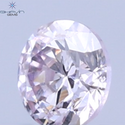 0.07 CT Natural Round Diamond Pink Color Clarity VS2 (2.36 MM)