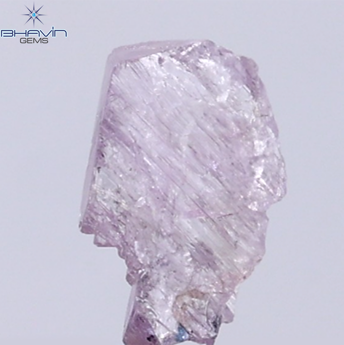0.50 CT Natural Rough Diamond Pink Color Clarity I3 (6.86 MM)