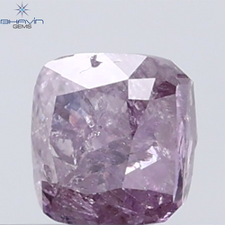 0.39 CT Radiant Diamond Natural Pink Color I3 Clarity (3.71 MM)