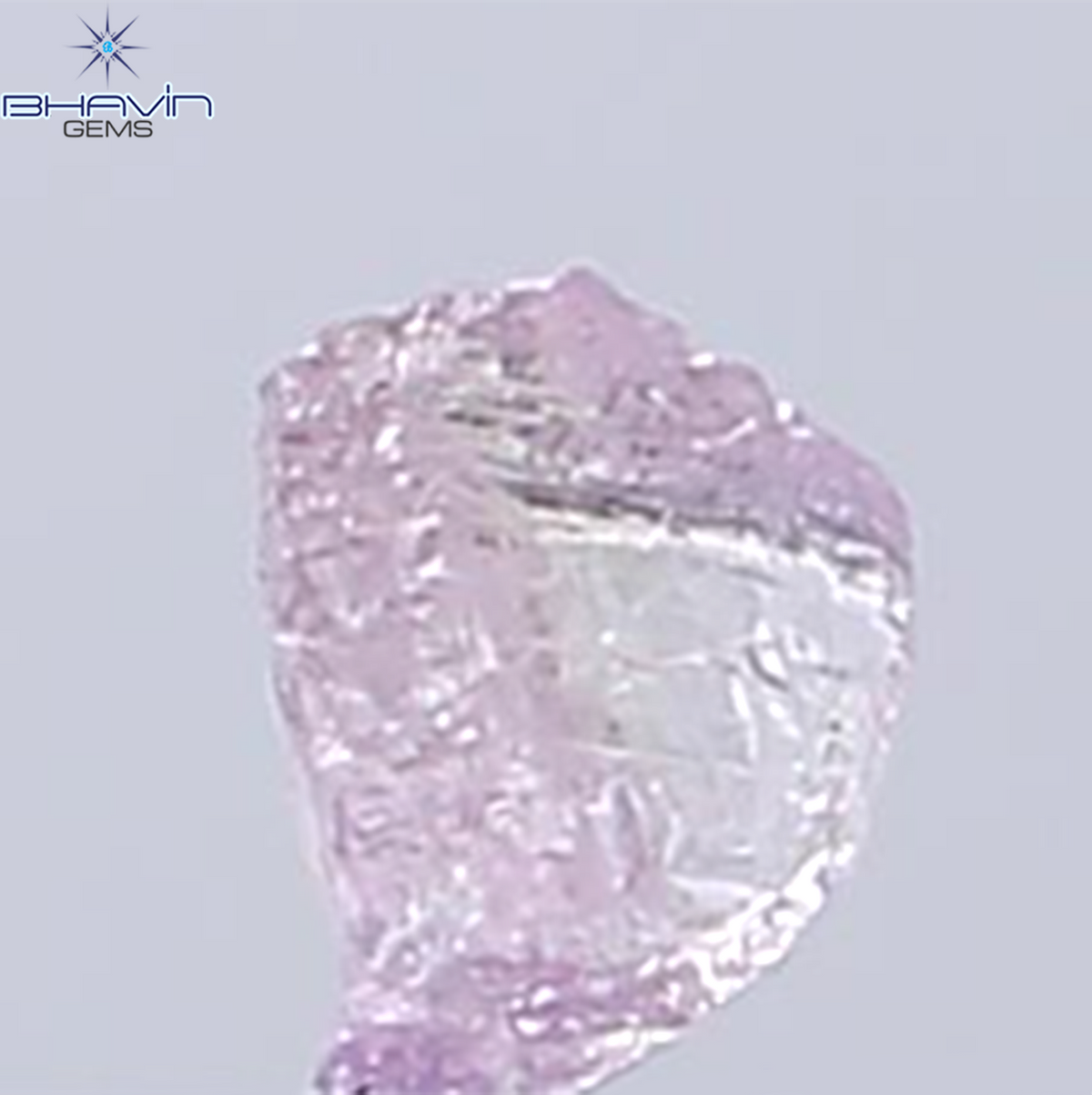 0.19 CT Natural Rough Diamond Pink Color Clarity VS (4.06 MM)
