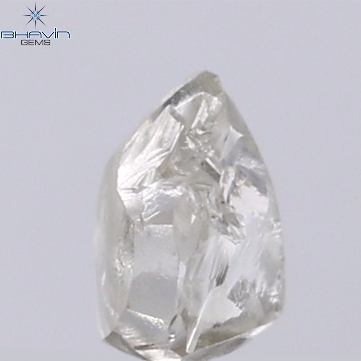 0.92 CT Natural Rough Diamond Grey Color Clarity VS (5.95 MM)