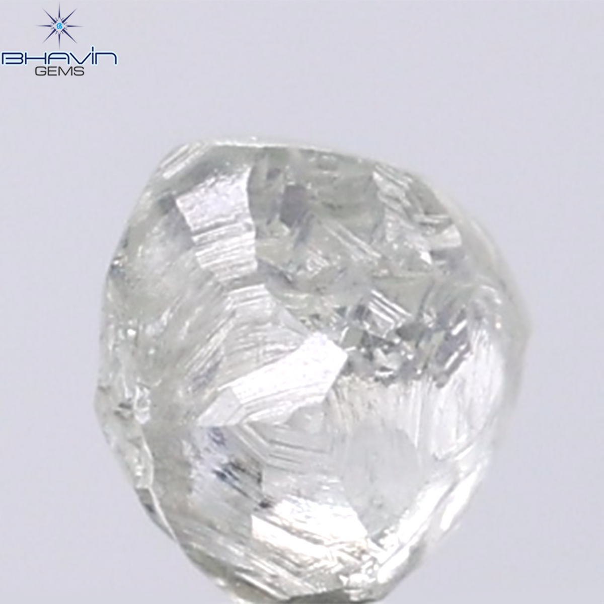 1.13 CT Natural Rough Diamond Green Color Clarity VS (5.60 MM)