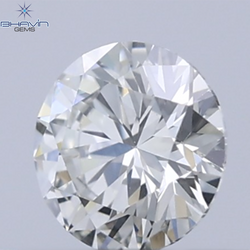 0.25 CT Natural Round Diamond White Milky Color Clarity VVS1 (4.14 MM)