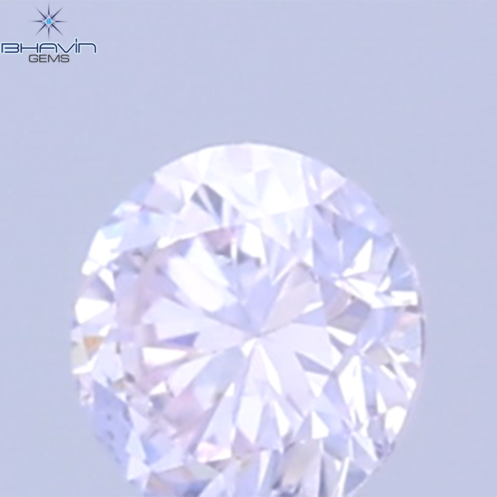 0.02 CT Natural Round Diamond Pink Color Clarity SI (1.6 MM)