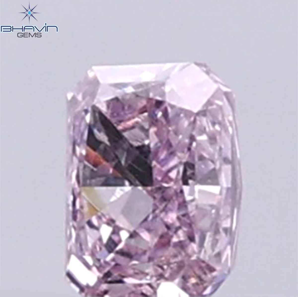 0.25 CT Natural Radiant Diamond Intense Pink Color Clarity VS1 (4.00 MM)