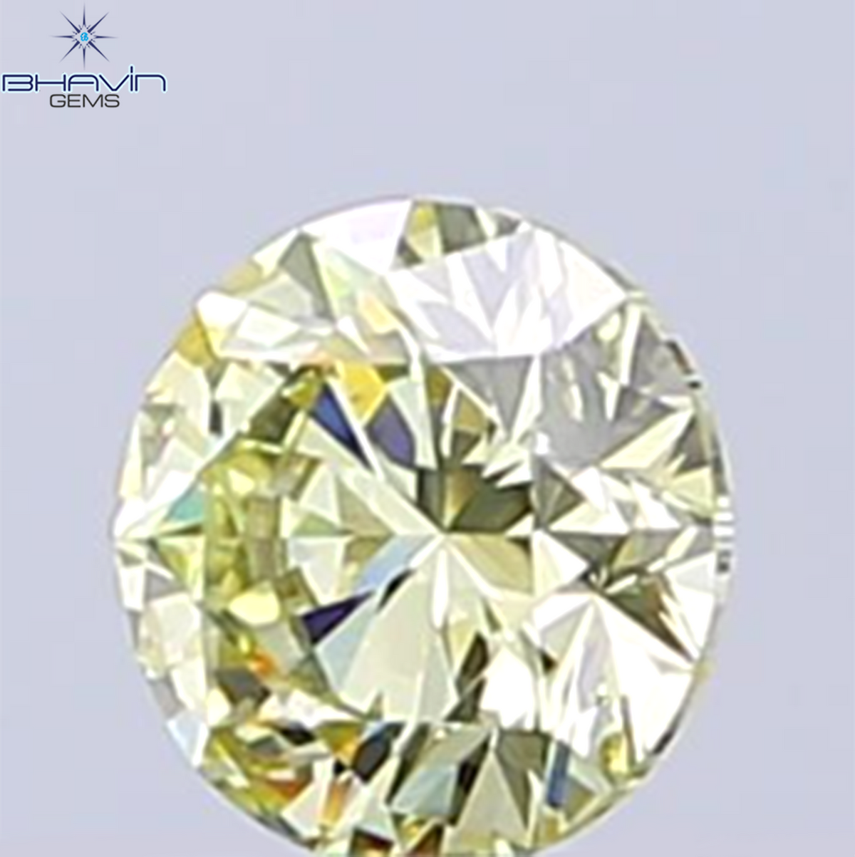 0.32 CT Natural Round Diamond Intense Yellow Color Clarity VSI (4.29 MM)