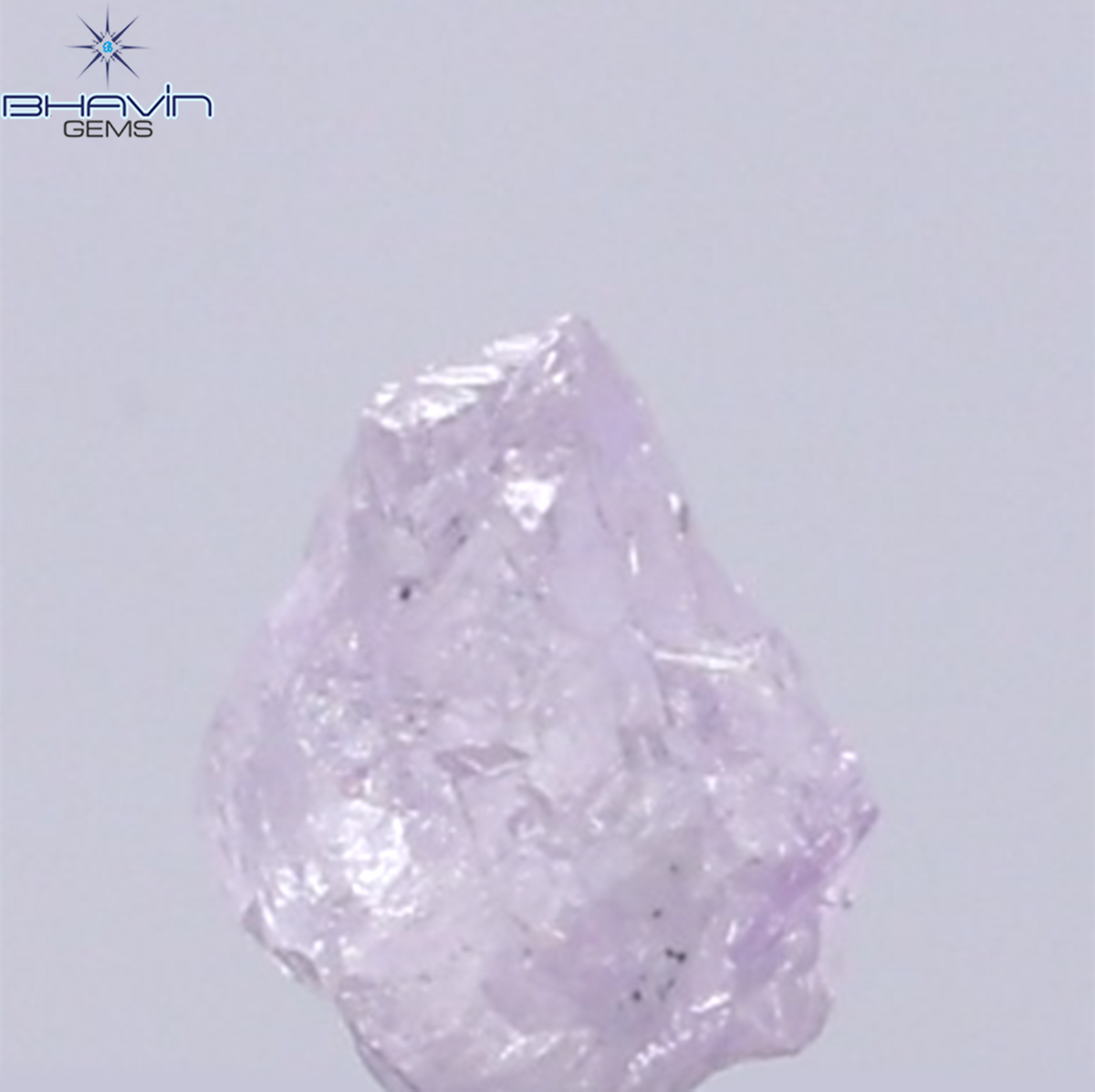 0.25 CT Natural Rough Diamond Pink Color Clarity SI (3.70 MM)