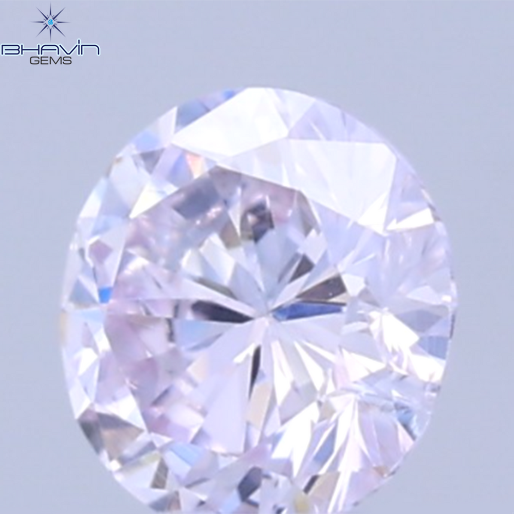0.07 CT Natural Round Diamond Pink Color Clarity SI2 (2.6 MM)