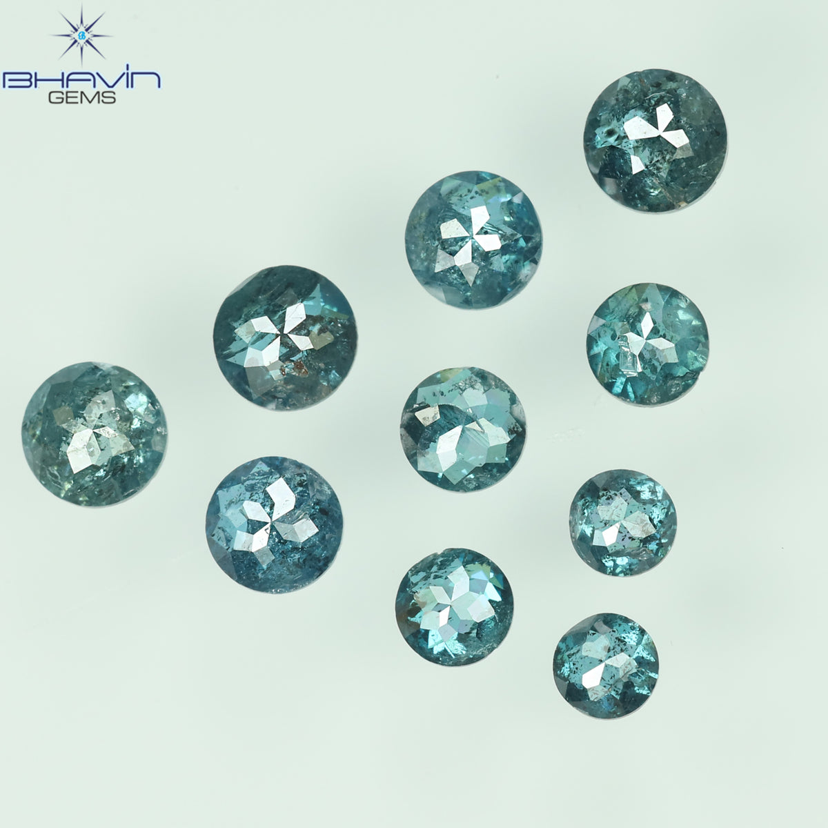 0.16 CT/3 ピース ミックス ローズ カット シェイプ ピンク色 ナチュラル ルース ダイヤモンド SI クラリティ (3.06 MM)