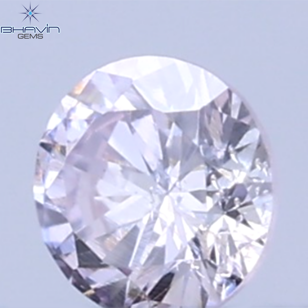 0.03 CT Natural Round Diamond Pink Color Clarity SI (1.90 MM)