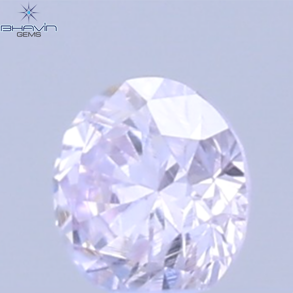 0.03 CT Natural Round Diamond Pink Color Clarity VS (1.90 MM)