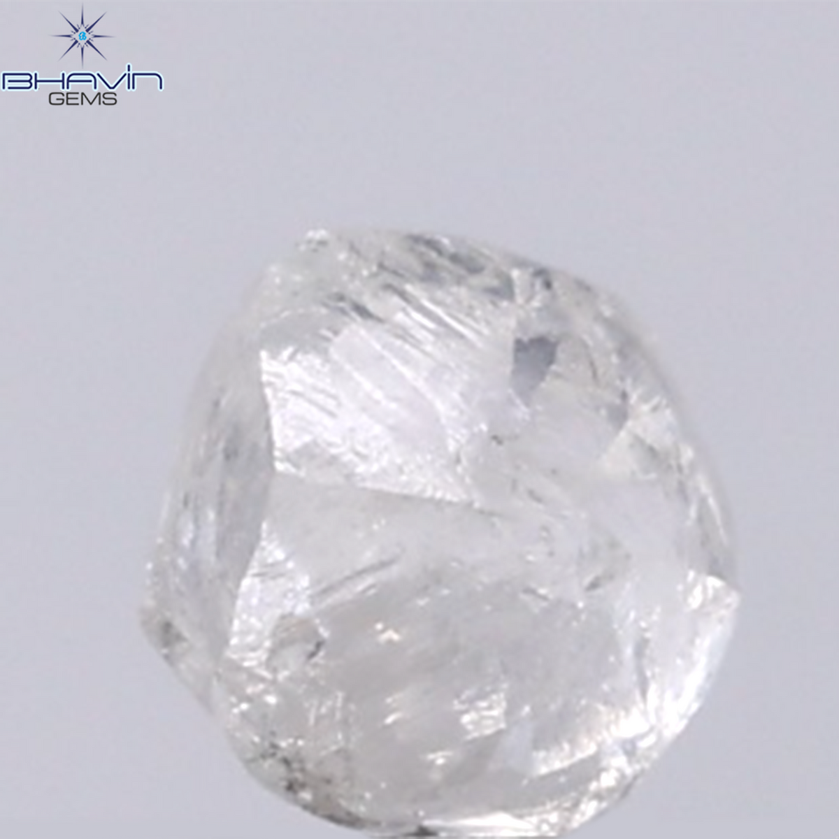 0.91 CT Natural Rough Diamond White Color Clarity SI (5.62 MM)