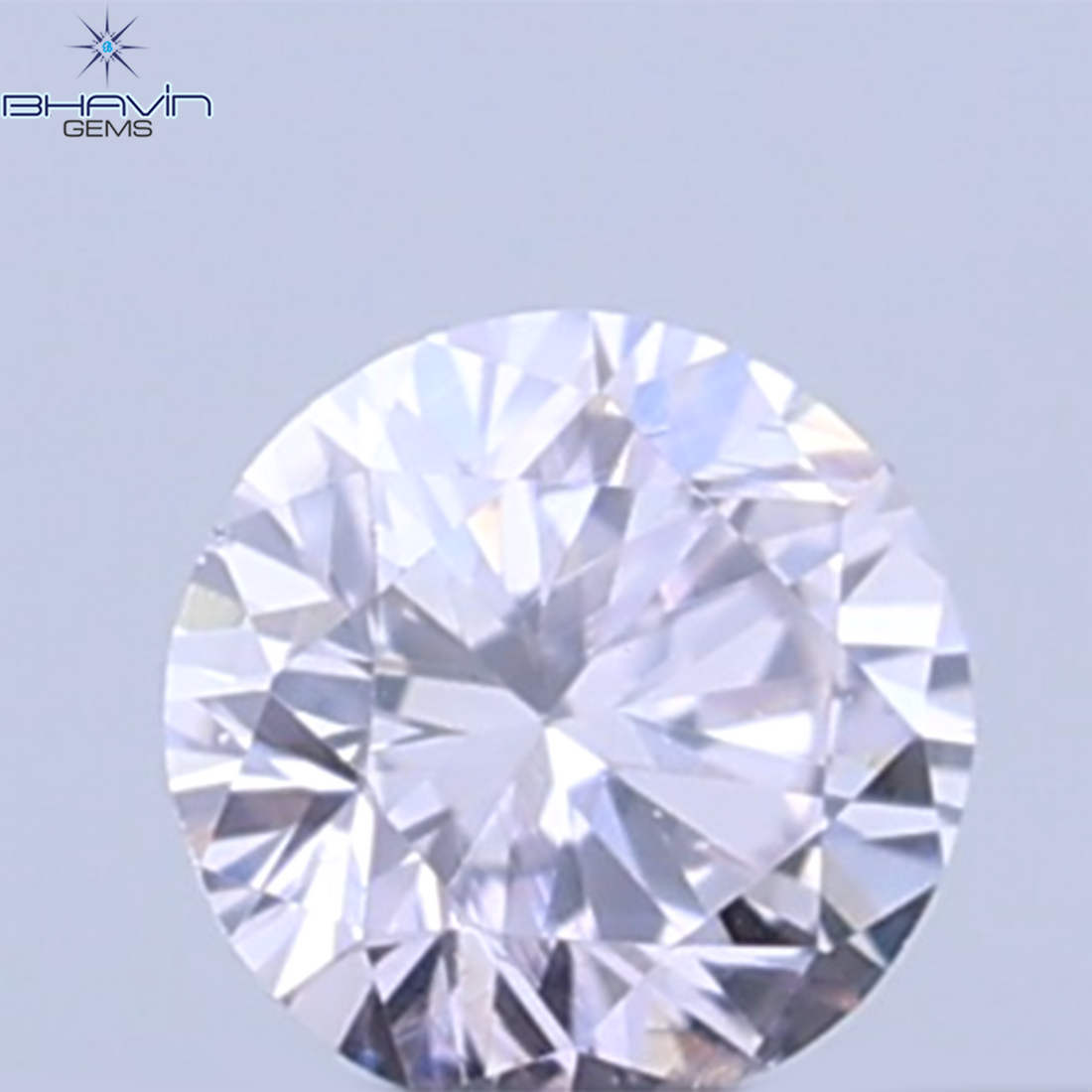 0.26 CT ラウンドシェイプ 天然ダイヤモンド ピンクカラー VS1 クラリティ (4.10 MM)